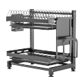 Rack de séchage à plats à 2 niveaux de haute qualité