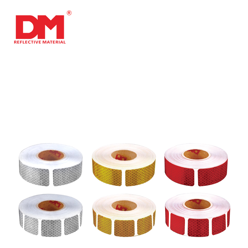 Red  Adhesive Reflective Conspicuity Tape For Vehicles For Trucks