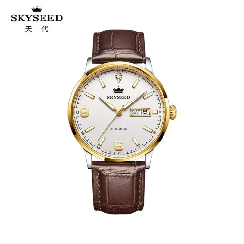 SKYSEED Automatic mechanical real diamond formal wear watch