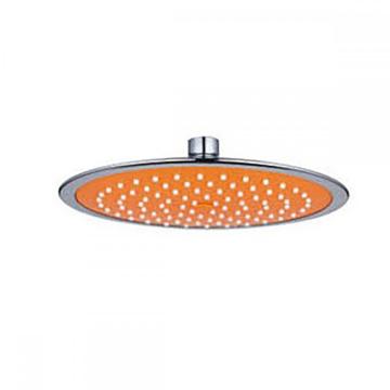 Orange ABS Plastic Ultrathin Overhead Shower Head