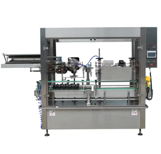 Poly-Laminate Aluminium Foil Plastic Capsule Placing & Shrinking Machine for Wine and Champagne Bottles