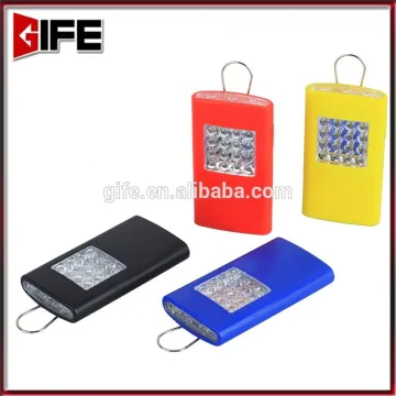 Mini Work Flash Light Portable Magnetic 16+3 LED Flashlight with Hanging Hook