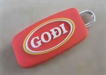 Multicolor Custom Silicone Zipper Pulls With Printing For Luggage
