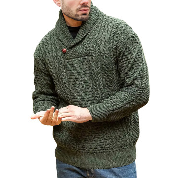 Maglione da uomo a scialle maschile