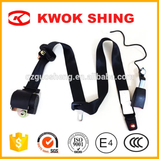 3 points car seat belt with electrical buckle with ECE R16 certification