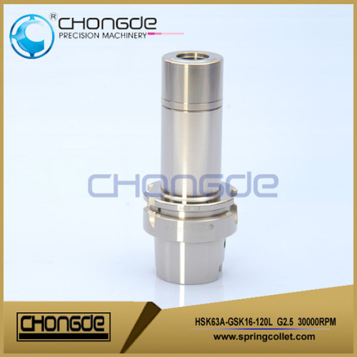 High Precision HSK63A-GSK16-120L CNC machine collet chuck