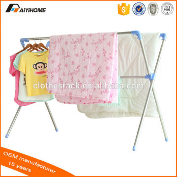 X-shape steady cloth rack,stainless steel clothes dryer,folding clothes drying rack