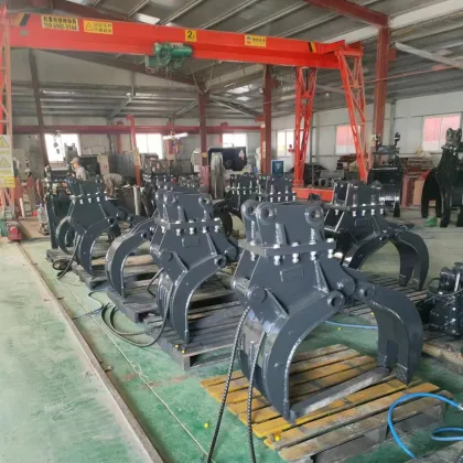 Construction Machinery: Hydraulic Grapples, Wood Grapples, and Fork Loader Attachments for Timber Handling