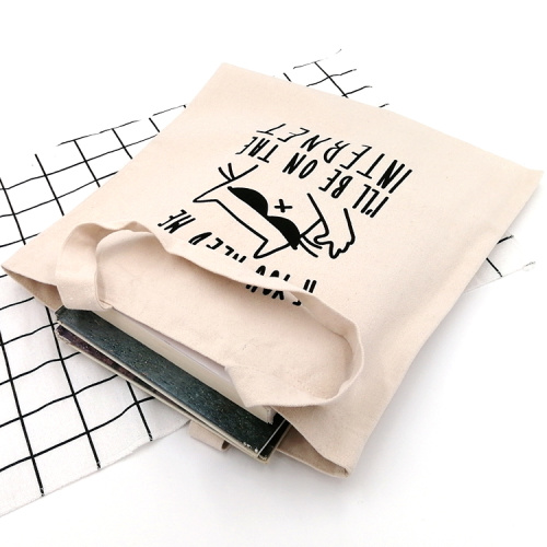Canvas Messenger Bag Custom cat series canvas shopping hand bags Supplier