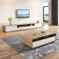 Modern luxury TV cabinet wood coffee table