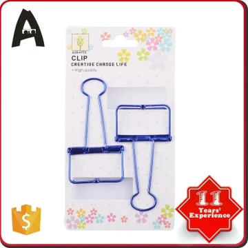 Various models factory supply shape binder clip gold color