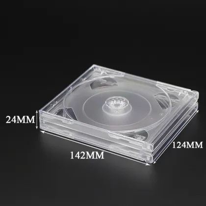 SUNSHING Transaprent CD DVD Cases For 3 CDs Super Clear CD Display Case