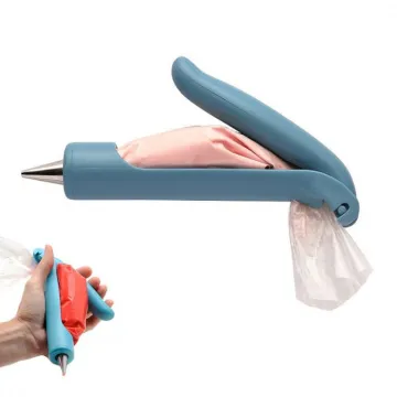 Plastic Cake Decorating Pen with Fondant Tips and Piping Bags for Cakes