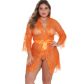 Femmes Lingerie Robe Lace Kimono