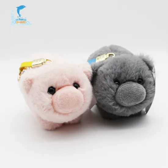 Wholesale custom soft animal toy stuffed plush sitting pig toy
