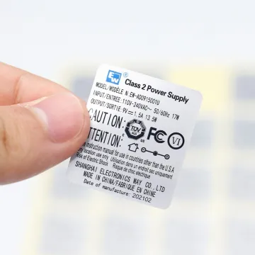 Customized product label stickers