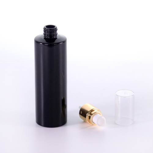 Flat Shoulder Lotion Bottle 150ml black glass flat shoulder lotion bottle Supplier