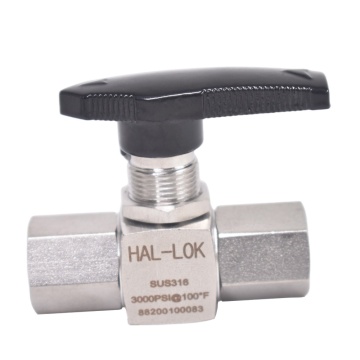 Haoliu SS316L Stainless Steel 3/8 High Pressure Straight Ball Valves