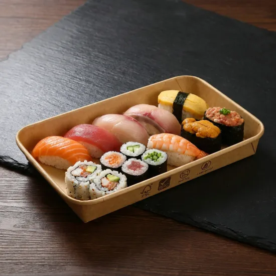 FDA Compliance Packaging Paper Sushi Tray
