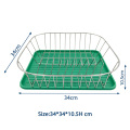 Chrome Steel Kitchen Dish Drainer Rack