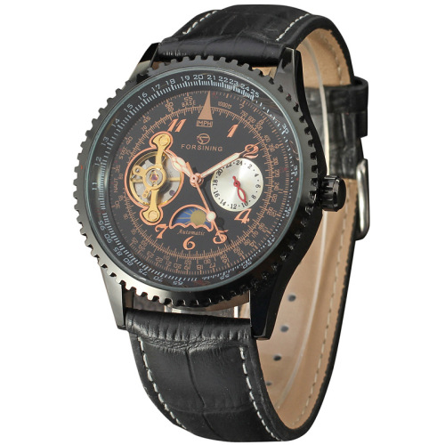 3 atm waterproof alloy stainless mechanic watch