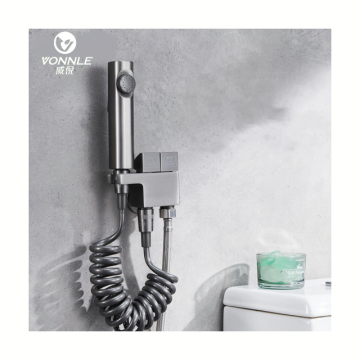 Brass Wall-Mounted Column Rain Thermostatic Tap Bath Shower Set