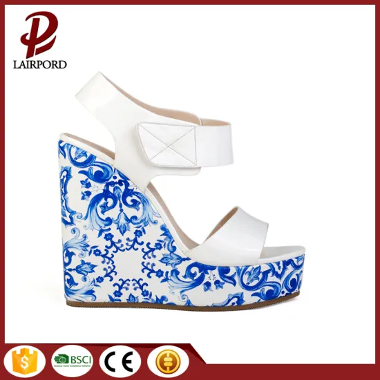 newest high wedge sandals with thick platform