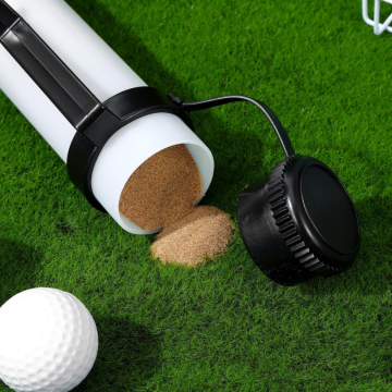 Universal Divot Filler Sand Bottle with Clip for Golfers
