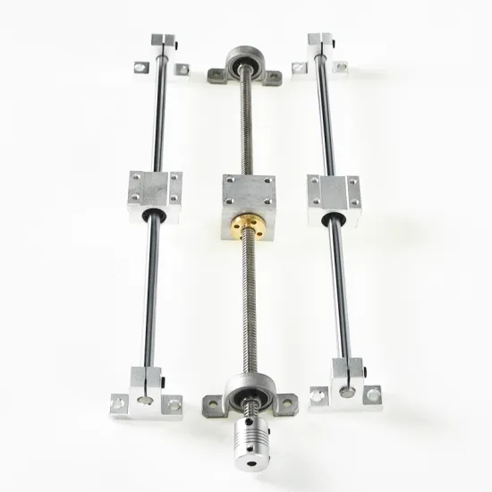13pcs Linear Guide Rail Support Set Dual Rail 150/250/350mm Fully Slide Support T8 Lead Screw Rod SCS8UU Linear Bearing Block