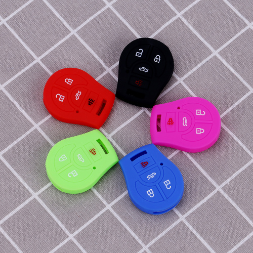 Small Nissan 4 Button Car Key Silicone Jacket