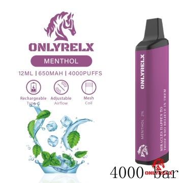 سعة ضخمة Pod 4000puffs يمكن التخلص منها vape