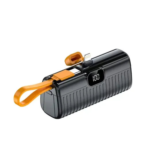 Portable 10000mAh Type-C Fast Charging Power Bank with LED Display