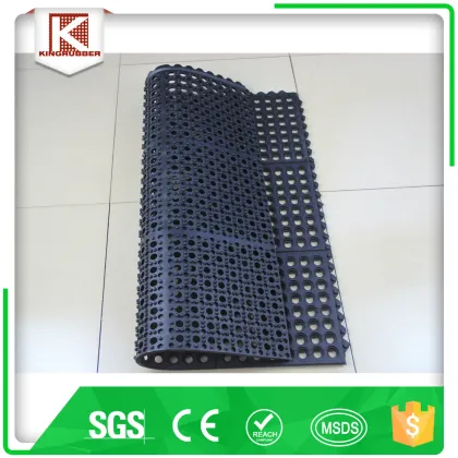 Household rubber interlocking mat