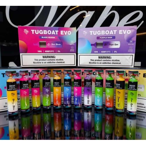 UK Disposable Vape Device Tugboat Evo 4500 Puffs