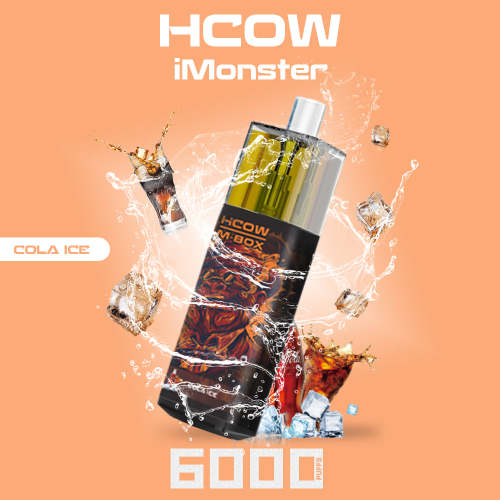 HCOW Imonster 6000Puffs Перезаряжаемый одноразовый вейп