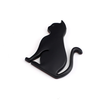 Custom Hot Selling Metal Cat Car Chrome Letter Plate 3D Logo Badges with Sticker