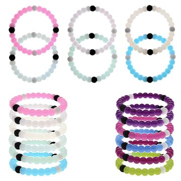 Bracelets de couleur de changement de silicone de qualité alimentaire personnalisés