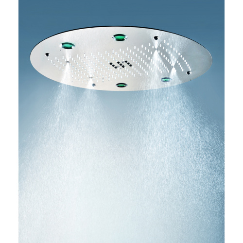 Pommeau de douche LED rond au plafond