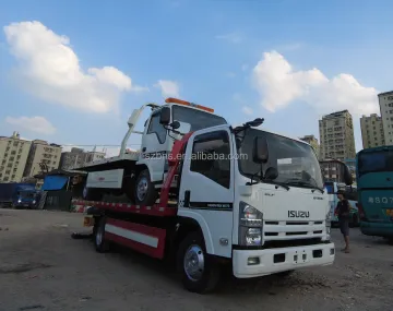High Performance ISUZU KV600 Tow Truck: Flatbed Pickup for Delivery and Road Rescue
