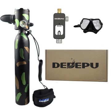DEDEPU Mini 0.5L Diving Cylinder - Compact Scuba Oxygen Tank for Diving Equipment