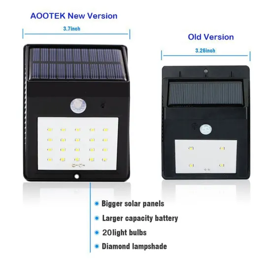 with 2 years warrantee 20led motion waterproof led solar street light
