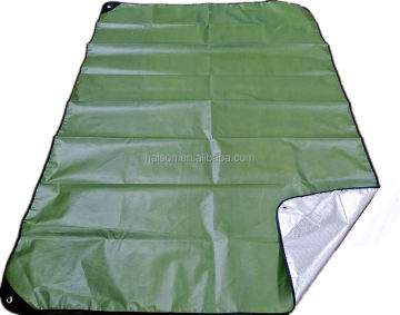 Waterproof Green Survival Camping Mat Tear Resistant Reusable Heavy Duty Thermal Tarp Emergency Blanket