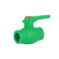 Grüner PPR-Kugelhahn mit PN25 für Kalt- und Warmwasser