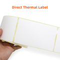 Etiqueta de etiqueta térmica de 75x120 mm de etiqueta térmica direta