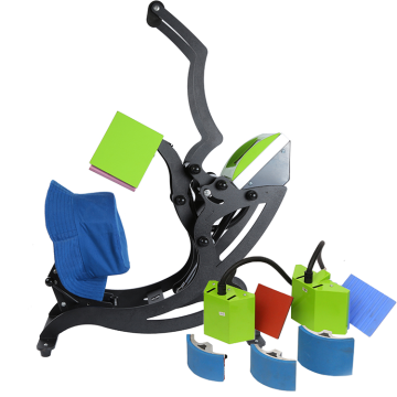 6-in-1 Combo Heat Press Machine: Sublimation Printer for T-shirts, Caps, Plates & More