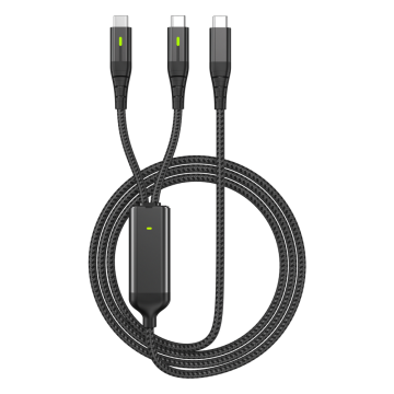 2 in 1 type c usb data cable