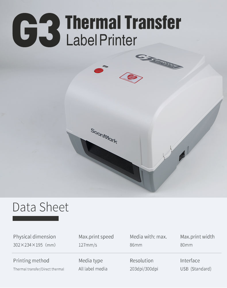 Thermal Label Printer with auto cutter