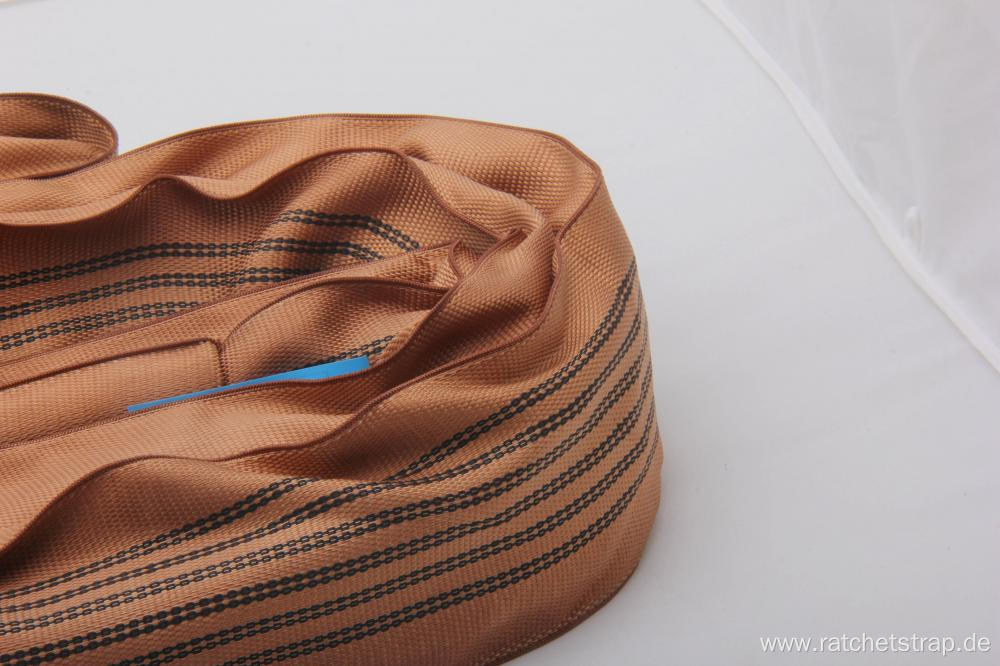 Top Quality Brown 6 Tons Round Sling With CE Certificate
