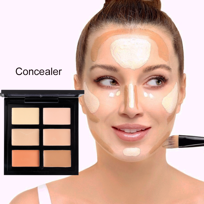 Paleta de correctores profesionales de 6 colores