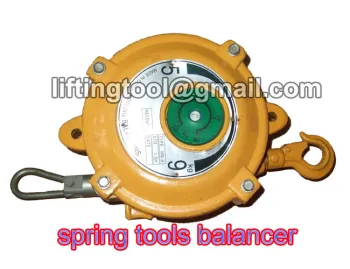 Spring balancer for lifting equipment